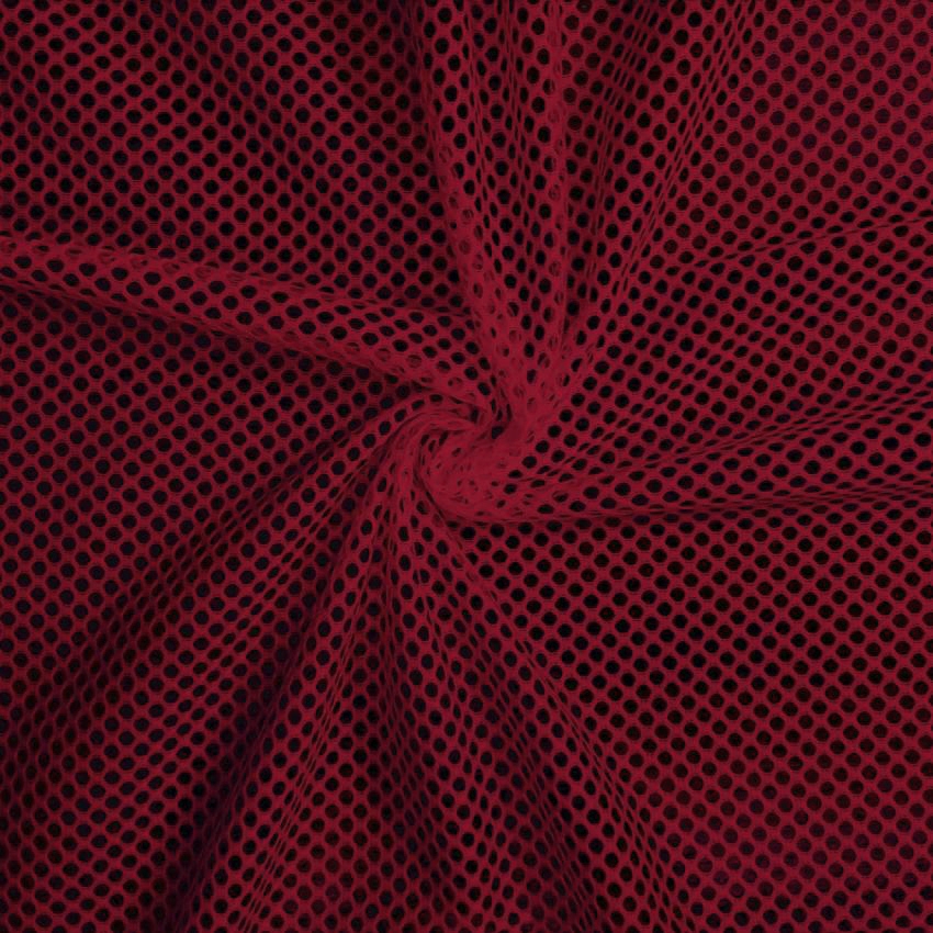 Maroon King Mesh Jersey Fabric